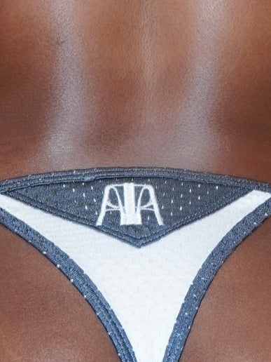 PEARLKINI - Two-Tone Jersey Swim Bottoms