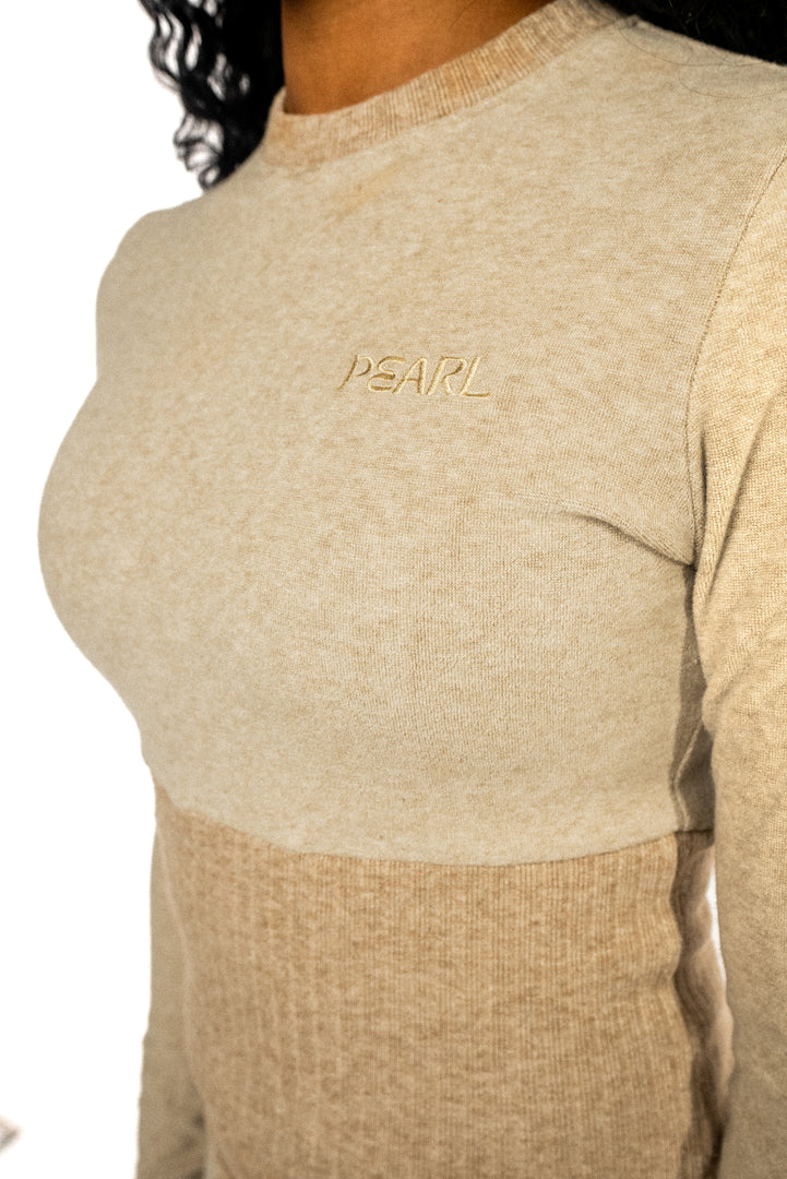 M001- Compressed Knit Crew Top